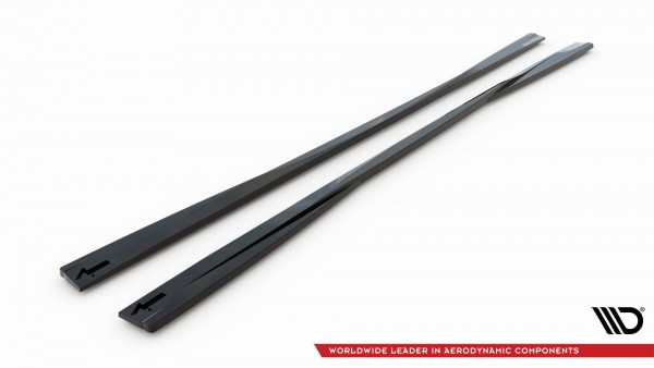 Seitenschweller Ansatz für V.2 für Mercedes-Benz GLC Coupe AMG-Line C253 schwarz Hochglanz