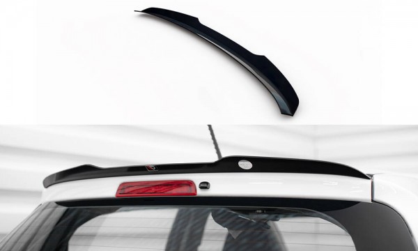 Spoiler CAP für Toyota Yaris Mk3 Facelift schwarz Hochglanz
