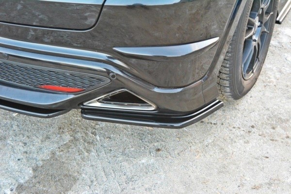 Heck Ansatz Flaps Diffusor für HONDA CIVIC VIII TYPE S/R schwarz Hochglanz