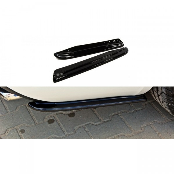 Heck Ansatz Flaps Diffusor für Skoda Octavia RS Mk3 / Mk3 FL Hatchback / Kombi schwarz Hochglanz