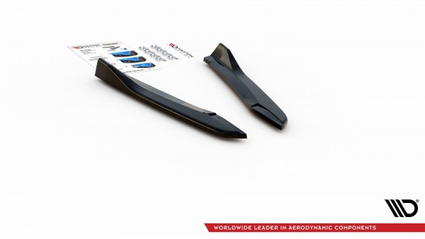 Heck Ansatz Flaps Diffusor V.3 für Seat Leon Cupra Mk3 FL Sportstourer Carbon Look