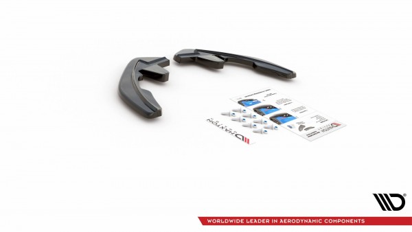 Heck Ansatz Flaps Diffusor für Renault Megane Mk.4 GT-Line schwarz Hochglanz