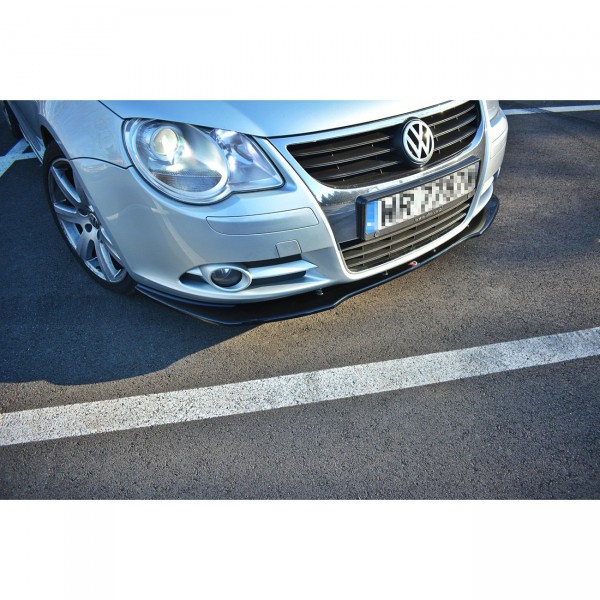 Front Ansatz passend für V.1 VW EOS schwarz Hochglanz
