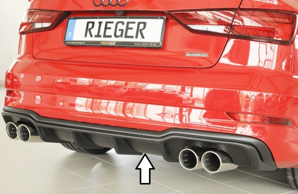 Rieger Heckeinsatz Audi A3 (8V) 5-tür. (Limousine 8VS)