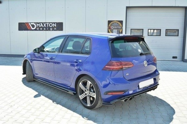 Seitenschweller Ansatz für V.1 für VW Golf 7 R / R-Line Facelift Carbon Look