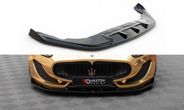 Front Ansatz V.1 für Maserati Granturismo Mk1 Facelift schwarz Hochglanz