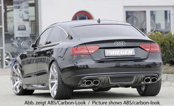 Rieger Heckeinsatz (GBL-55438) Audi A5 (B8/B81) Sportback