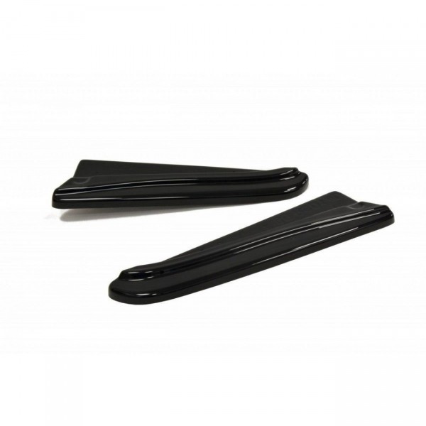 Heck Ansatz Flaps Diffusor für JAGUAR XF X250 SPORTBRAKE schwarz Hochglanz