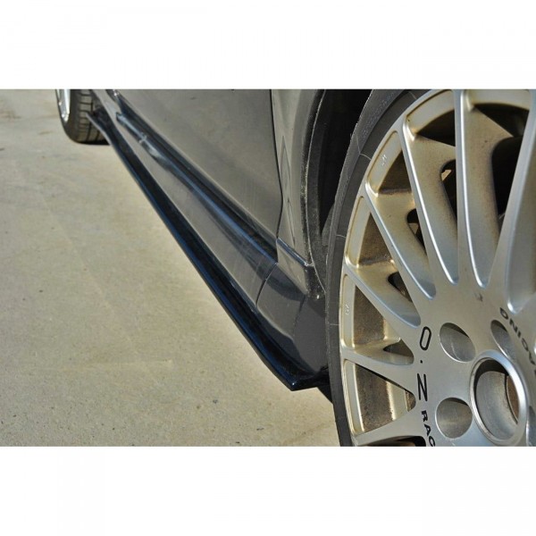 Seitenschweller Ansatz für OPEL CORSA D OPC / VXR schwarz Hochglanz