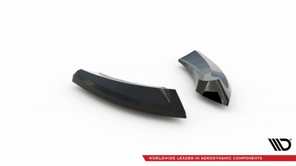 Heck Ansatz Flaps Diffusor für Mazda 3 Mk4 schwarz Hochglanz