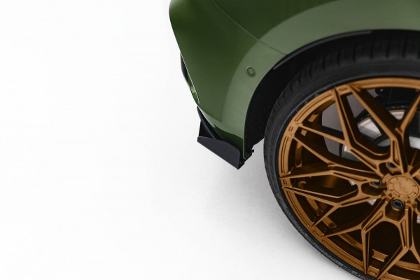 Street Pro Heck Ansatz Flaps Diffusor +Flaps für Audi S3 Sportback 8Y Facelift schwarz Hochglanz