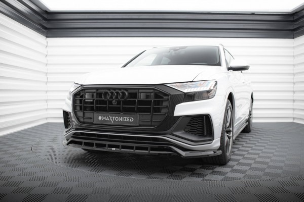 Front Ansatz V.2 für Audi SQ8 / Q8 S-Line Mk1 schwarz Hochglanz