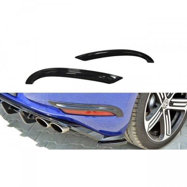 Hintere Rahmen Für Leuchten VW Golf 7 R / R-Line Facelift schwarz Hochglanz