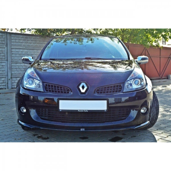 Front Ansatz für RENAULT CLIO III RS schwarz Hochglanz