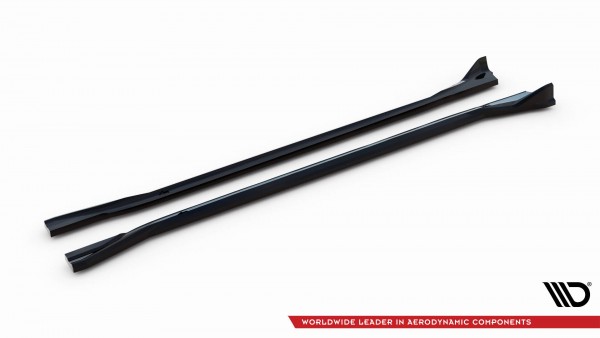 Seitenschweller Ansatz für BMW XM G09 schwarz Hochglanz