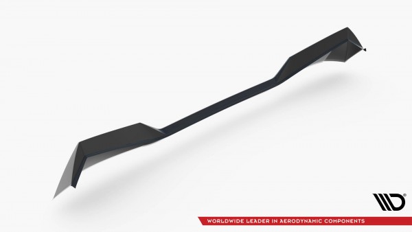 Höher Spoiler CAP für 3D Peugeot 408 Mk1 schwarz Hochglanz