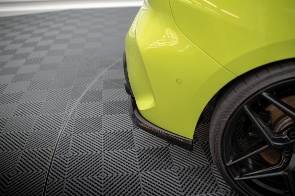 Heck Ansatz Flaps Diffusor V.1 für1 BMW 1er M-Paket / M135i F40 schwarz Hochglanz