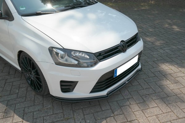 Front Ansatz für VOLKSWAGEN POLO MK5 R WRC schwarz Hochglanz