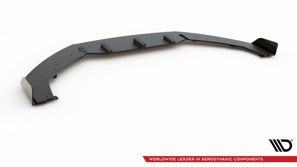 Robuste Racing Front Ansatz für passend +Flaps für Audi RS3 8V Sportback schwarz Hochglanz