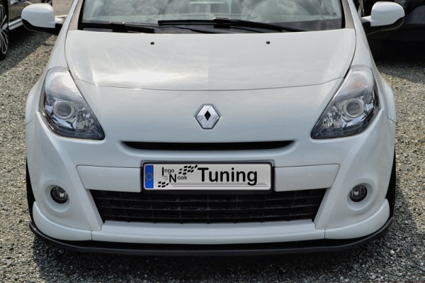 Cup Frontspoilerlippe aus ABS hochglanz schwarz Renault Clio 3, GT Bj.: 2009-2014 Passend für GT/ Go
