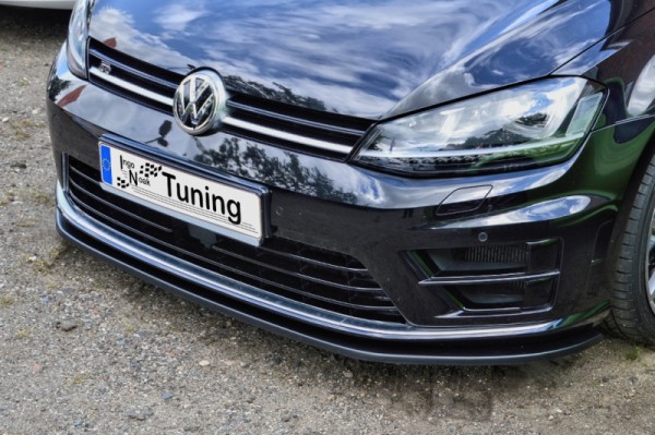 Cup Frontspoilerlippe aus ABS hochglanz schwarz VW Golf 7 R + R-Line, Typ AU Bj.: 2014-2017