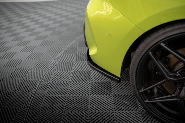 Heck Ansatz Flaps Diffusor V.7 für BMW 1er M-Paket / M135i F40 schwarz Hochglanz