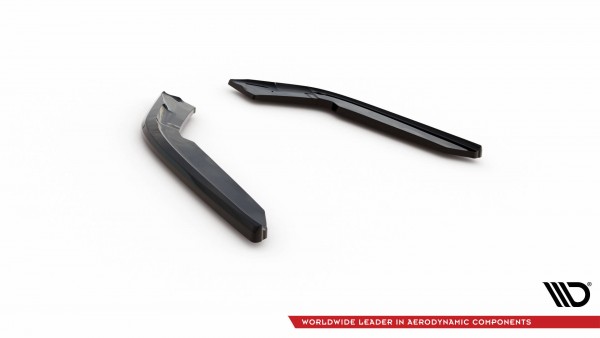 Heck Ansatz Flaps Diffusor V.4 für BMW 4er Coupe M-Paket F32 schwarz Hochglanz