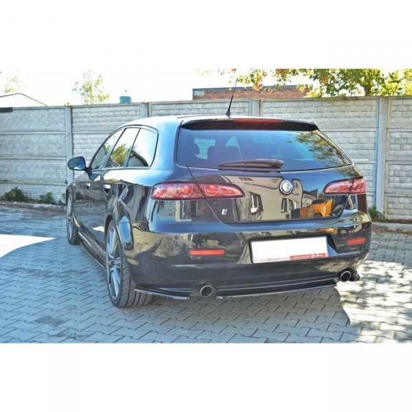 Mittlerer Diffusor Heck Ansatz passend für ALFA ROMEO 159 Carbon Look