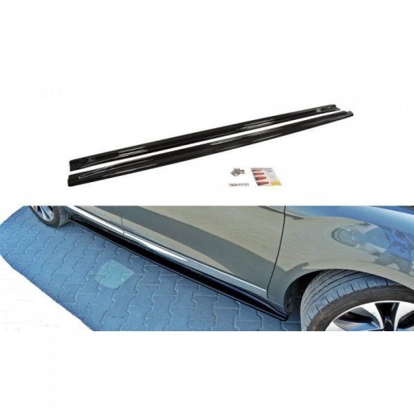 Seitenschweller Ansatz für CITROEN DS5 schwarz Hochglanz
