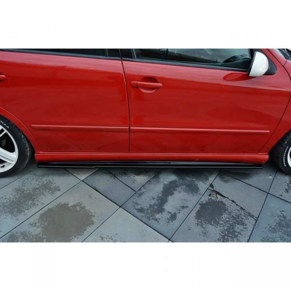 Seitenschweller Ansatz für Seat Leon Mk1 Cupra schwarz Hochglanz