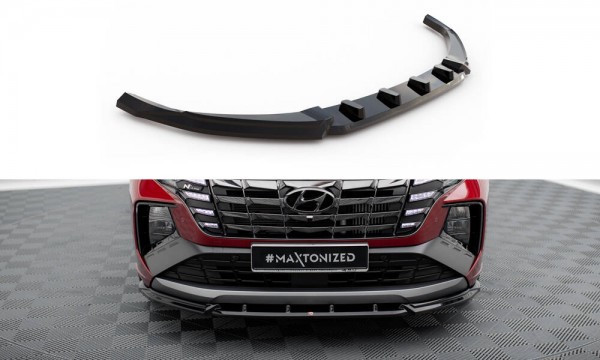 Front Ansatz V.2 für Hyundai Tucson N-Line Mk4 schwarz Hochglanz