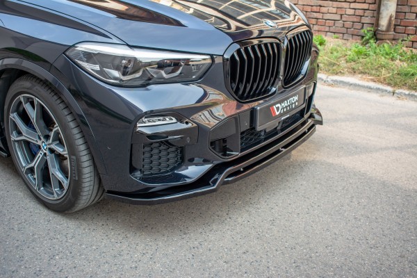 Front Ansatz für BMW X5 G05 M Paket schwarz Hochglanz