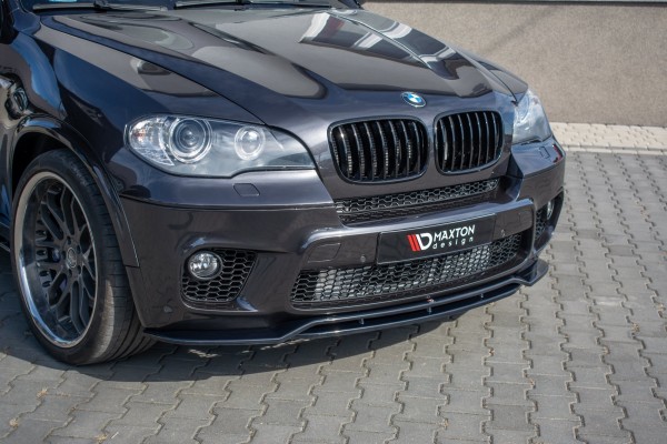 Front Ansatz für BMW X5 E70 Facelift M Paket schwarz Hochglanz