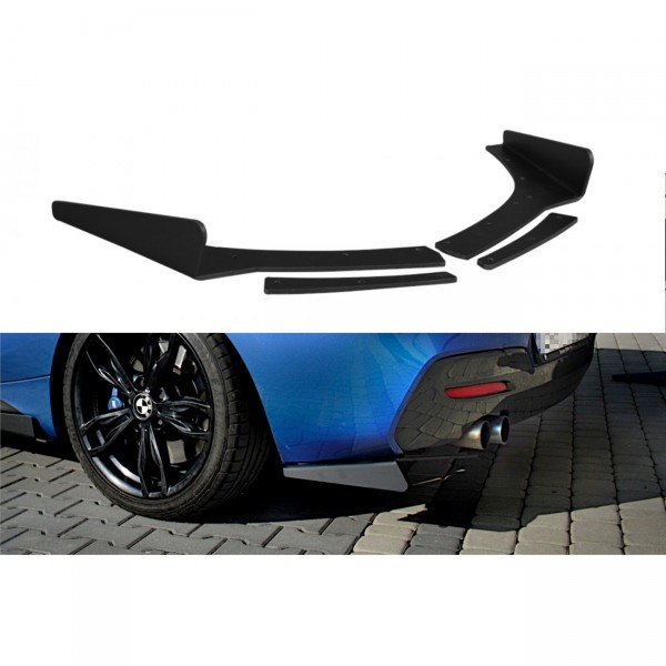 Heck Ansatz Flaps Diffusor für BMW 1er F20/F21 M-Power FACELIFT