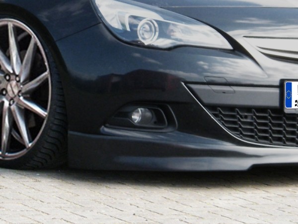 Frontspoiler aus ABS hochglanz schwarz Opel Astra J GTC ab Bj.: 11/2012- Für alle Ausführungen pass