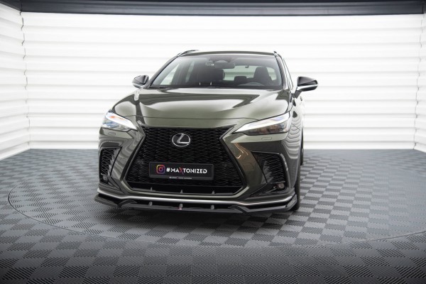 Front Ansatz V.2 für Lexus NX F-Sport Mk2 schwarz Hochglanz