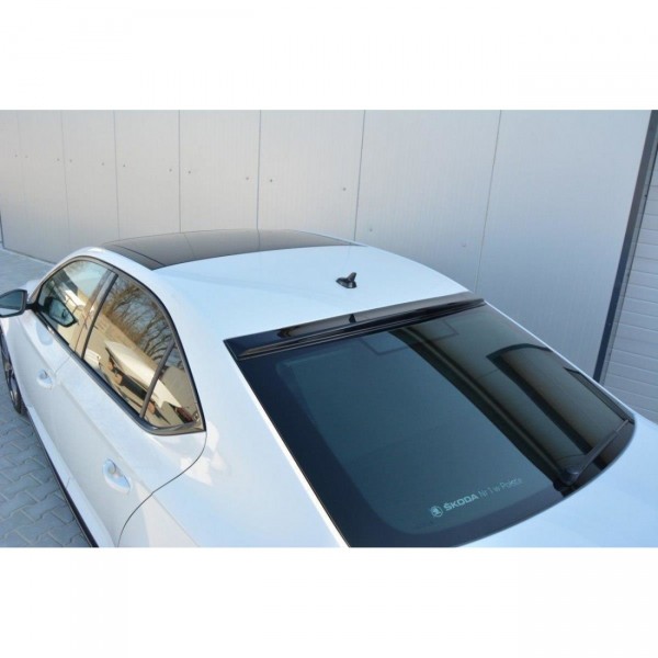 Heckscheiben Spoiler für Skoda Superb Mk3 / Mk3 FL Hatchback schwarz Hochglanz