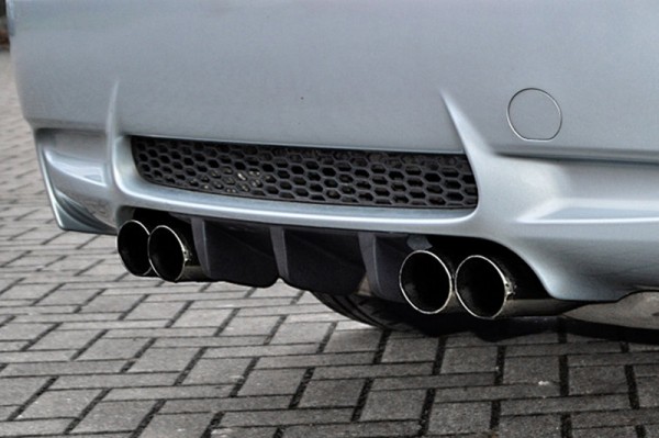 Heckdiffuser Mittelteil aus ABS hochglanz schwarz passend für BMW M3 E92/E93 Bj.: 2007-2013 Coupe +