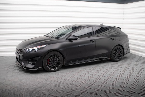 Seitenschweller Ansatz für Kia Proceed GT Mk1 Facelift / Ceed GT Mk3 Facelift schwarz Hochglanz