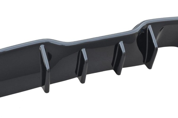 Diffusor Heck Ansatz für Ford Fiesta ST Mk7 FL schwarz Hochglanz