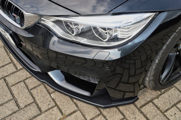 CUP Frontspoilerlippe aus ABS hochglanz schwarz für BMW M3, F80 Bj.: 09/2014-