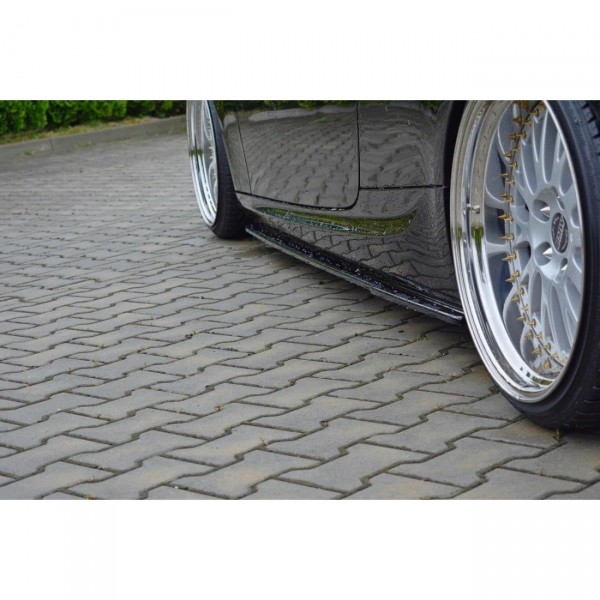 Seitenschweller Ansatz für BMW 3er E92 M Paket FACELIFT schwarz Hochglanz