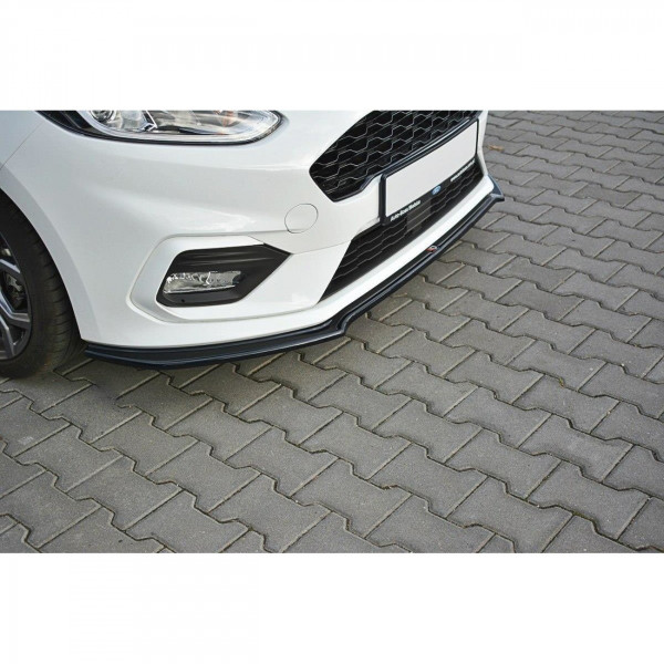 Front Ansatz V.1 für Ford Fiesta Mk8 ST / ST-Line schwarz Hochglanz