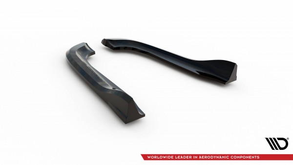 Heck Ansatz Flaps Diffusor für Chrysler 300 Mk2 schwarz Hochglanz