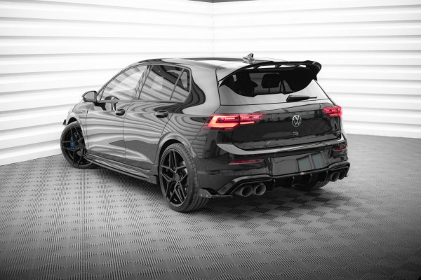 Heck Ansatz Flaps Diffusor V.6 +Flaps für Volkswagen Golf R Mk8