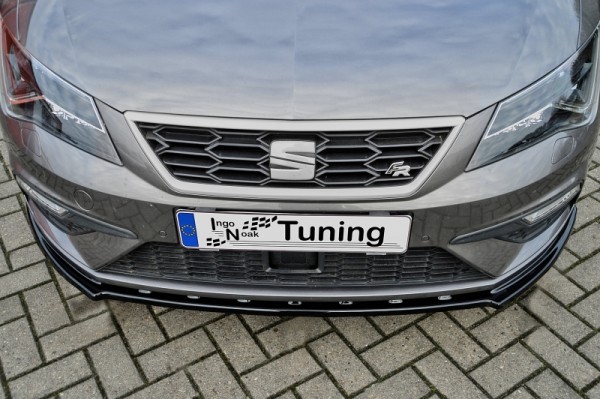 Cup Frontspoilerlippe aus ABS hochglanz schwarz Seat Leon 3, Facelift ab Bj.: 2017- Passend für Typ