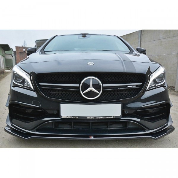 Front Ansatz Passend Fur V 2 Mercedes Cla A45 Amg C117 Facelift Schwarz Matt Gunstig Im Online Shop Von Mm Concetps Kaufen Mm Concepts Online Shop Fur Felgen Reifen Tuningteile