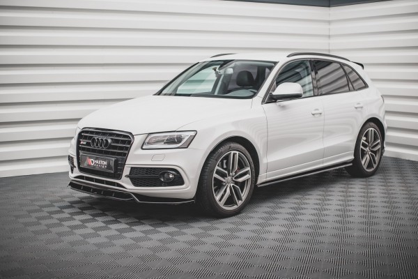 Seitenschweller Ansatz für Audi SQ5 Mk1 (8R) schwarz Hochglanz