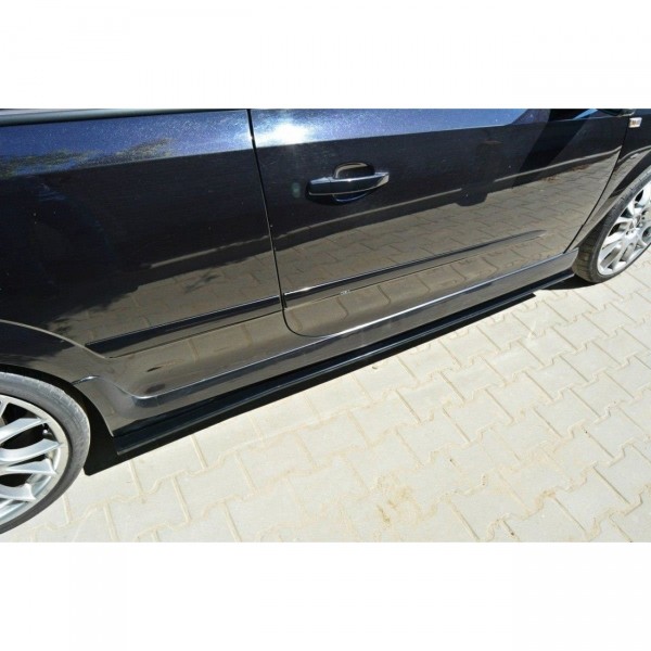 Seitenschweller Ansatz für OPEL ASTRA H (FOR OPC / VXR) schwarz Hochglanz