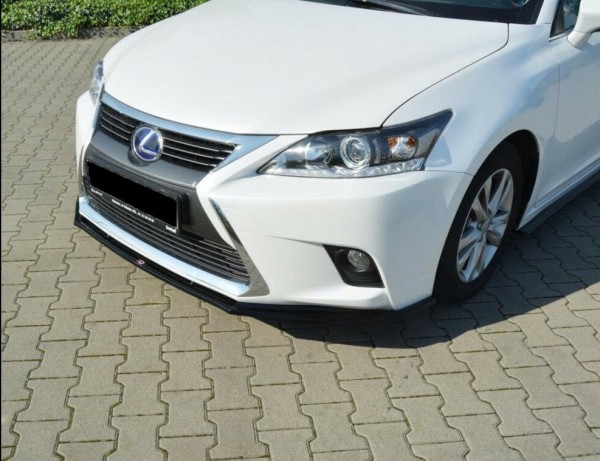 Front Ansatz V.1 für Lexus CT Mk1 Facelift schwarz Hochglanz
